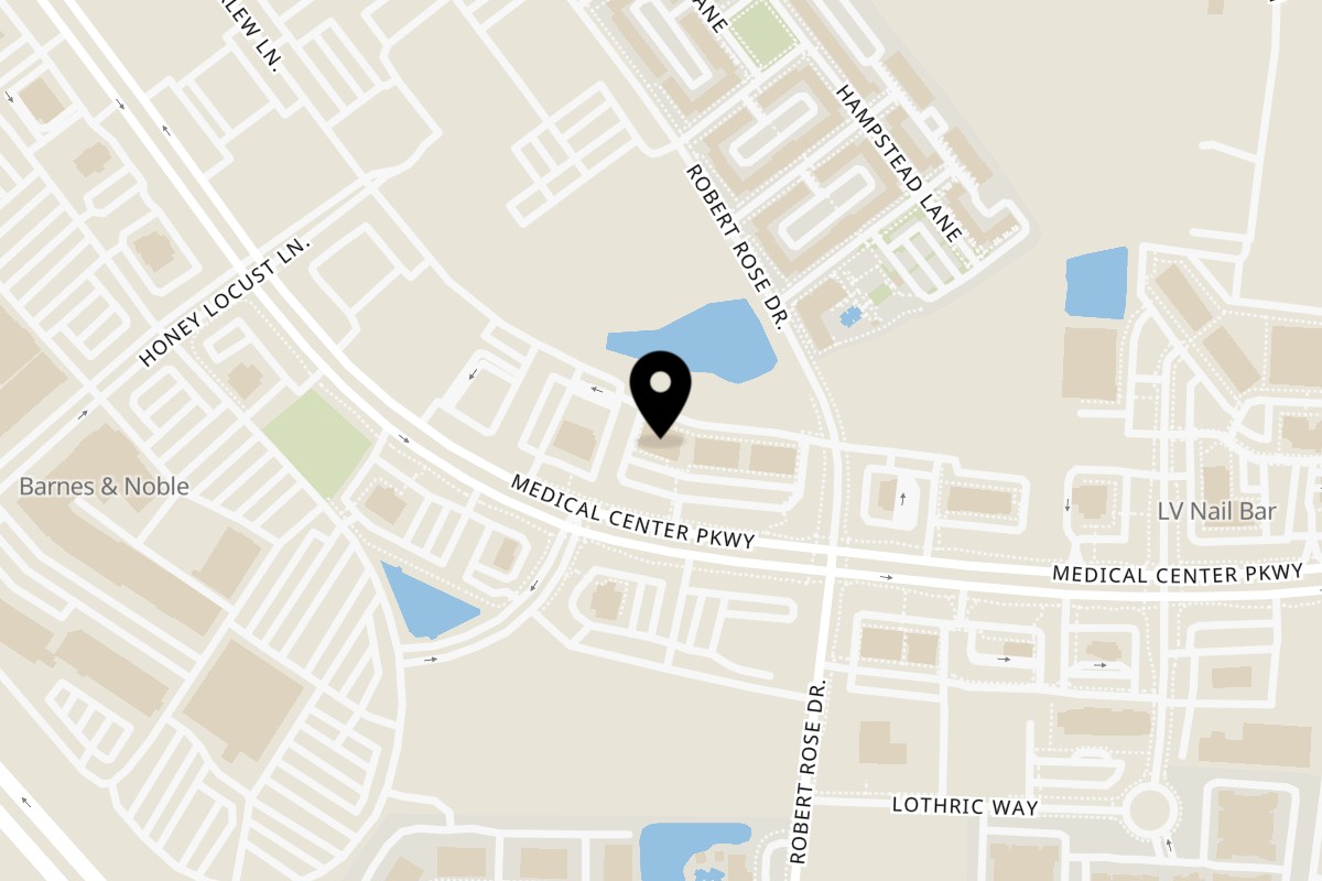 Map showing the location of Hi Five Hotdogs on 2330 Medical Center Pkwy E in Murfreesboro